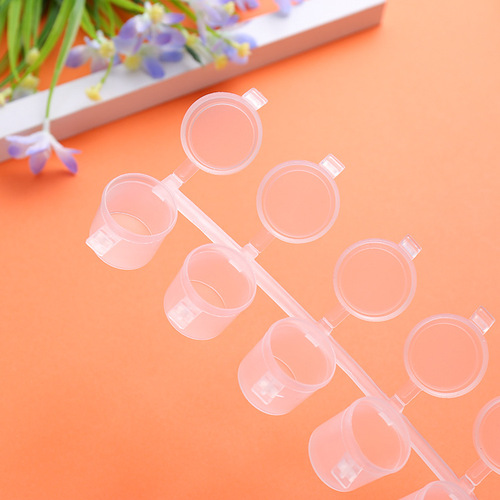 10ml six-piece painting paint empty box, watercolor paint plastic empty box, children's DIY paint box tools