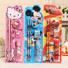 厂家直销 儿童创意礼品 文具五件套幼儿园奖品 淘宝赠品文具批发