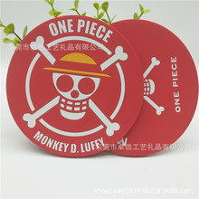 专业定做 动漫卡通海贼王机防滑垫PVC软胶手机防滑垫 厂家直销