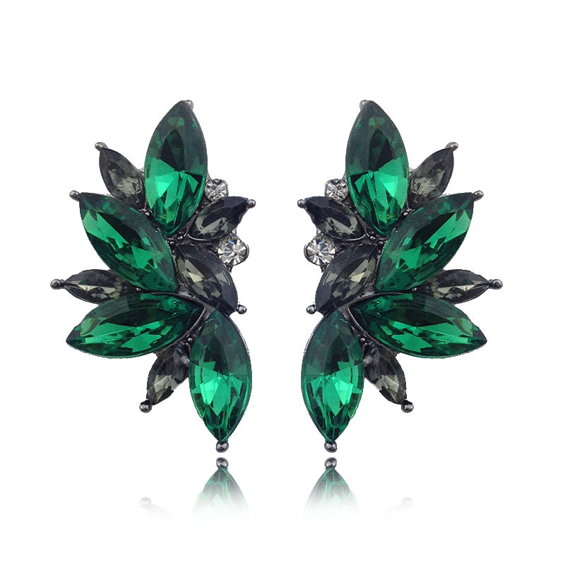 1 Pair Quantity 1 Pair Glam Geometric Alloy Inlay Artificial Crystal Resin Women's Drop Earrings