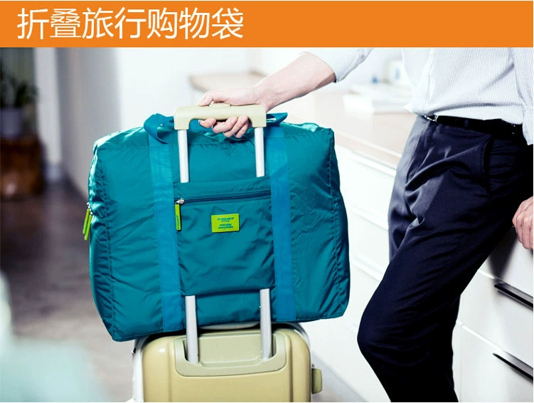 Waterproof nylon folding organizer bag for traveling, storage bag for men and women, Korean style