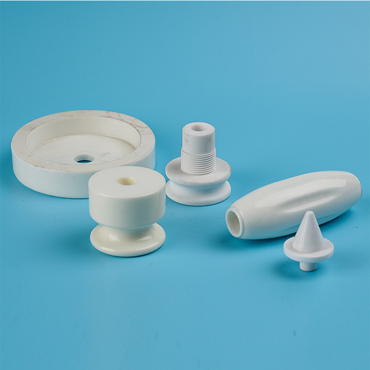 厂家供应95氧化铝精密陶瓷件 绝缘纺织陶瓷 电箱门撞针陶瓷结构件