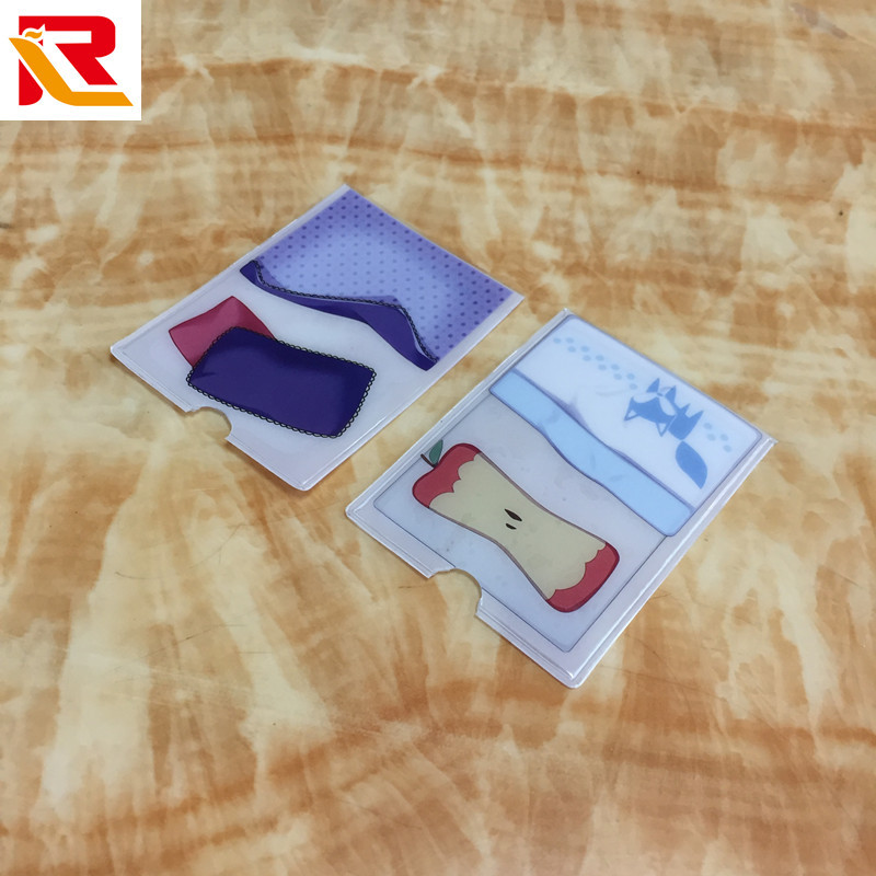 厂家卡套直销PVC名片夹卡包公交卡彩色电子产品包装袋可印刷图案