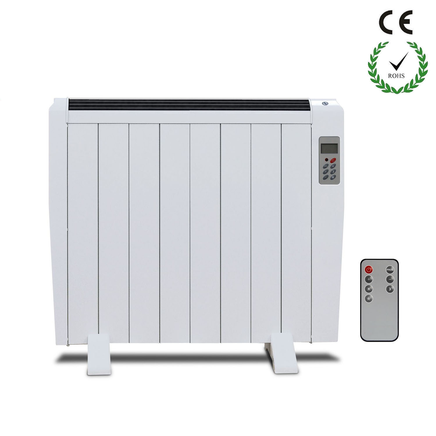 1200W Slim Electric Panel Radiator Heater Thermostat & Timer eBay