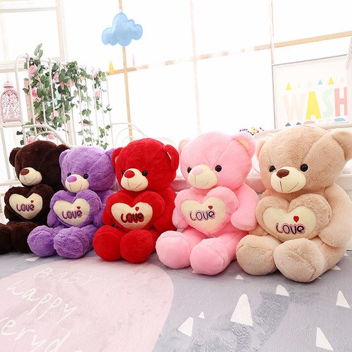 Hug Bear Doll Plush Toy Wholesale White Birthday Gift Cartoon Teddy Bear Pillow for Girlfriend
