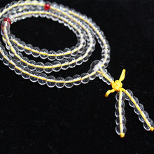 白水晶108颗佛珠念珠 金刚萨埵佛珠 手串藏族饰品