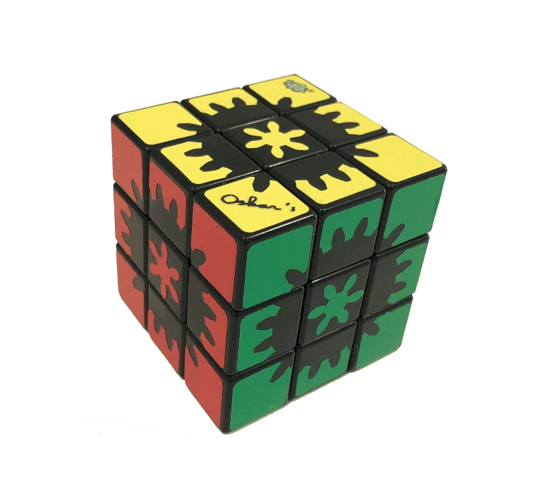 蓝蓝 Black Rubik's cube with gears, intellectual toy, wholesale