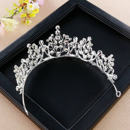 Bridal Crown Polyhedral Crystal Crown Bridal Wedding Headwear Photo Studio Wedding Dress Accessories Taobao Best-Selling