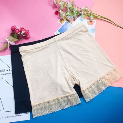 厂家直销 新款女士安全裤 女短裤防走光蕾丝莫代尔三分打底裤