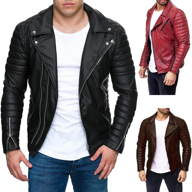 Veste en cuir homme - Ref 3443779 Image 1