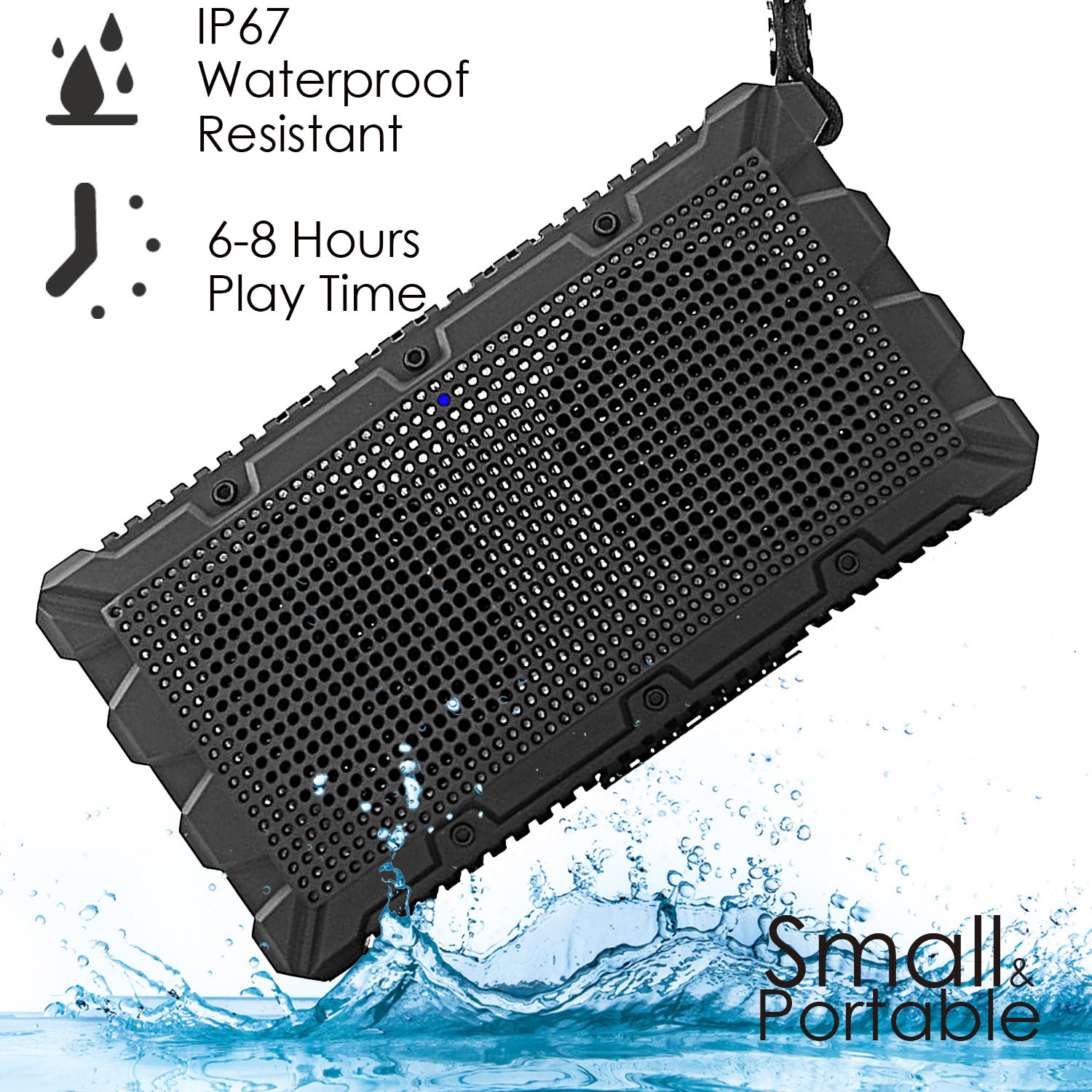 F011 black waterproof bluetoot