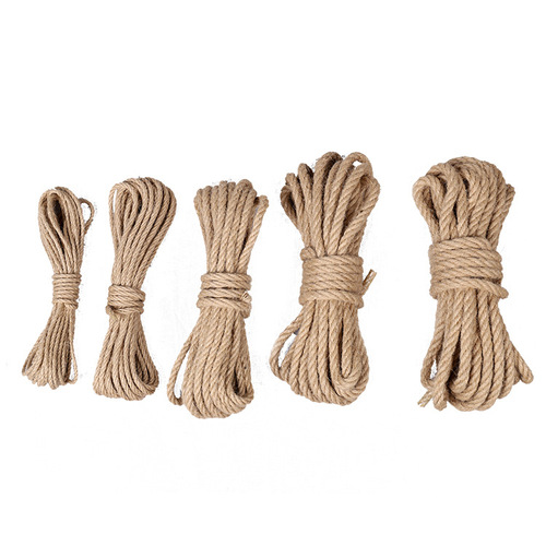 Factory direct sales 4mm-12mm decorative hemp rope DIY handmade accessories photo wall rope clothing party tug of war rope