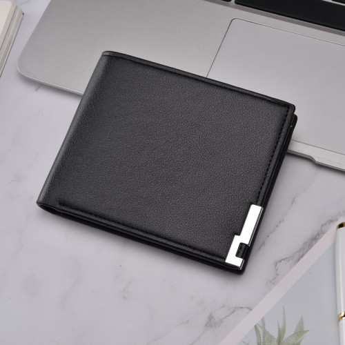 Foreign trade wallet hot-selling men's short wallet AliExpress horizontal wallet business men's wallet enters supply
