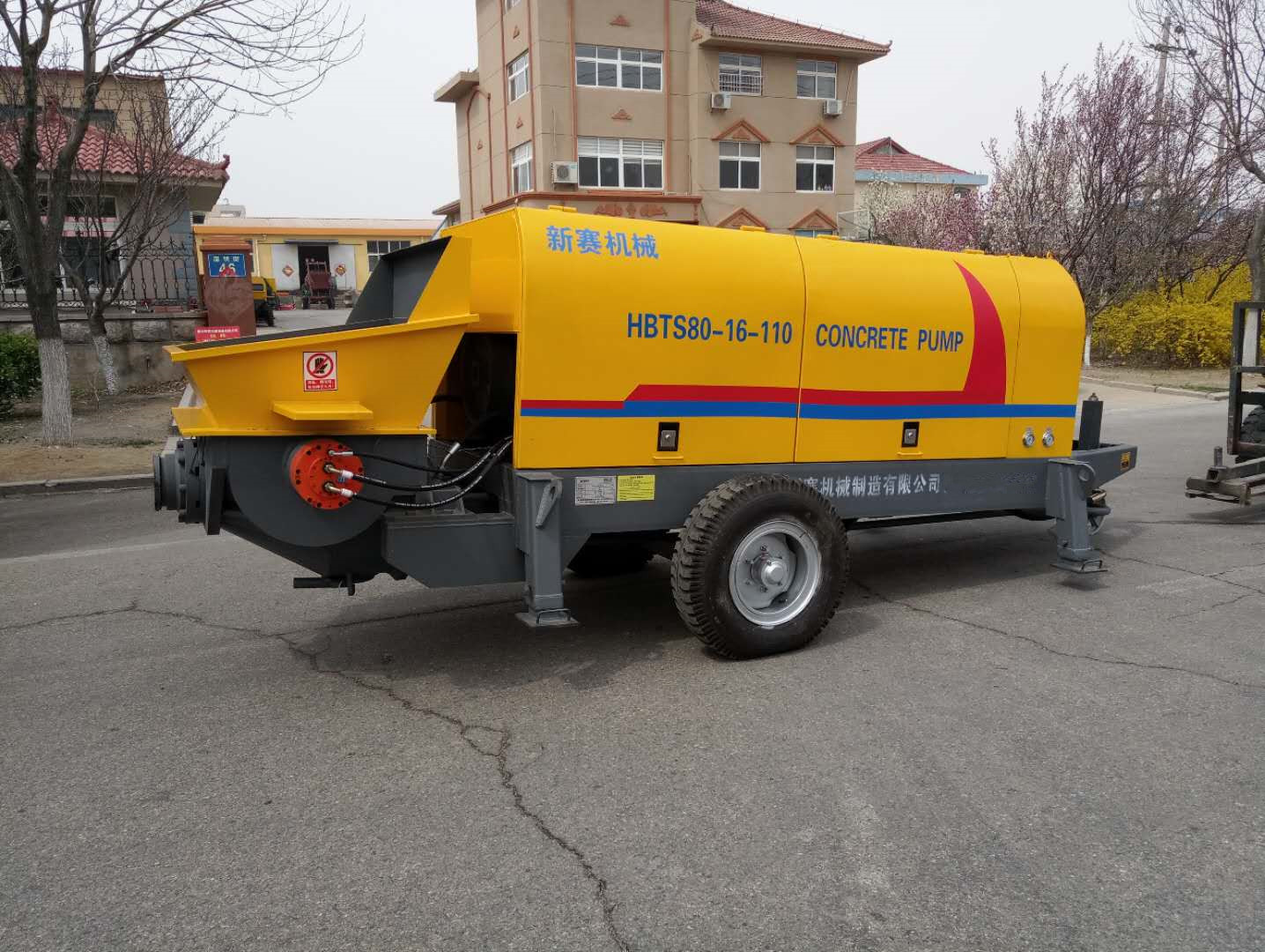 80立方混凝土输送泵 80立方混凝土地泵 80立方混泥土拖式泵