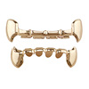 Copper glossy golden accessory hip-hop style, 18 carat