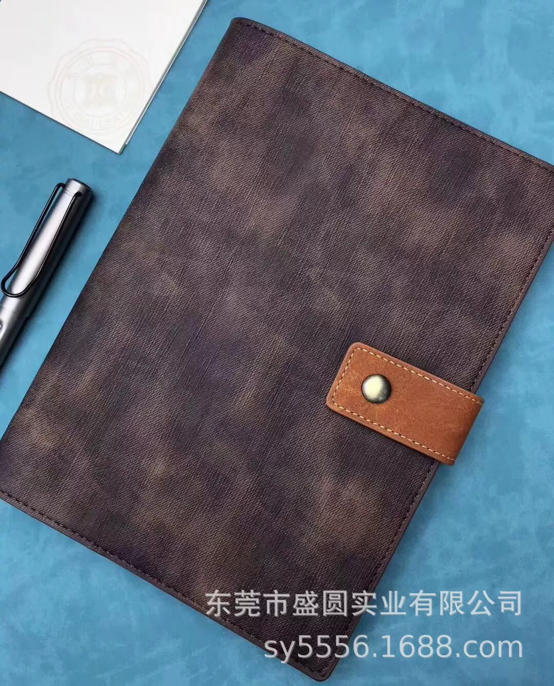 Denim laptop, polyurethane photo frame, cloth