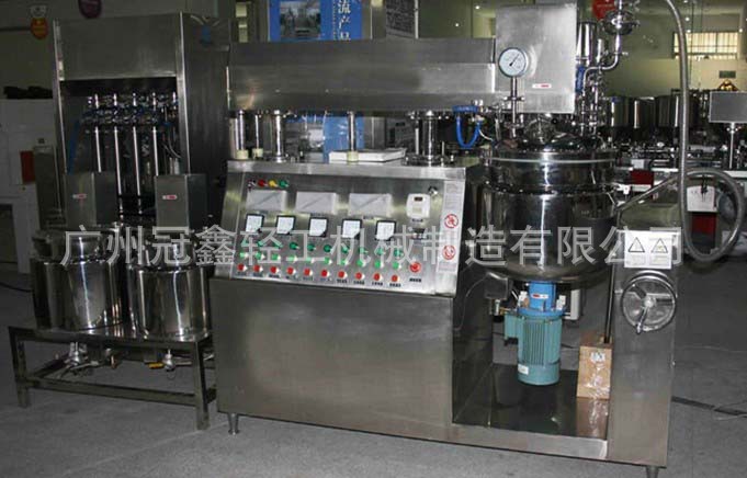 GX-A-100L型下均质乳化锅 化妆品面霜乳液真空均质乳化机 乳化罐