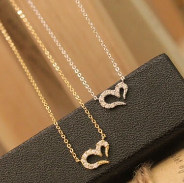 Visiting Xuan Jewelry Wishing Love Necklace European and American Jewelry European and American Misa Barton Heart Woolen Chain