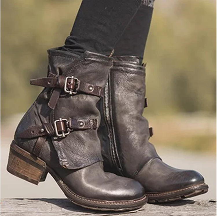 Bottes femme en PU artificiel - Ref 3355236 Image 10