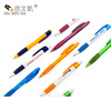 Simple color transparent ballpoint pen Press motion neutral brush strokes grip promotion advertising pen gifts custom logo