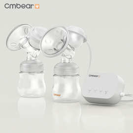 breast pump卡曼熊全新双边电动吸奶器多档模式调节挤奶器 英文版