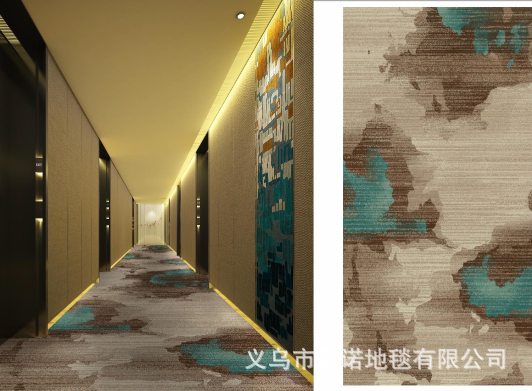 酒店宾馆全铺地毯厂家批发新中式走廊客房宴会厅满铺尼龙印花地毯-阿里巴巴