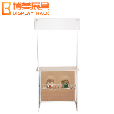 批发便捷铁框铁质铁促销台 折叠试吃促销展台 超市商场广告宣传用