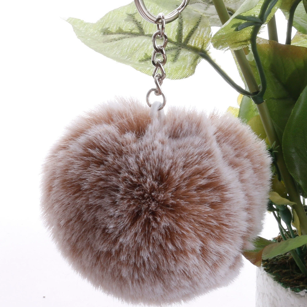 Multicoloured puffer ball, keychain with accessories, (Physicals), 8cm, DIY