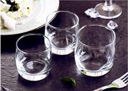 波匠水杯果汁杯饮料杯蓝色玻璃杯彩色水杯圆形鼓杯客房水杯漱口杯