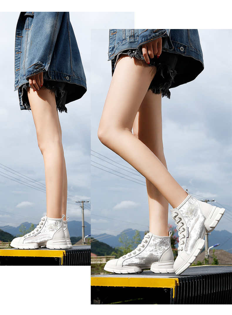 Bottes femme en En cuir - Ref 3355304 Image 17