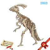 Трехмерный деревянный конструктор, деревянная реалистичная головоломка, динозавр, фигурка, DIY, в 3d формате