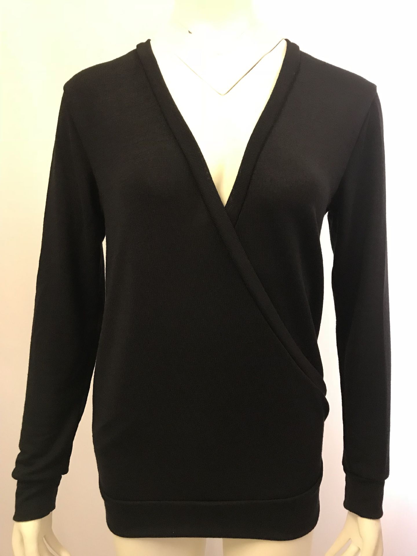 Women'S Gender Streetwear Solid Color Cotton Blend Polyester V Neck Long Sleeve Regular Sleeve Patchwork Tassel T-shirt