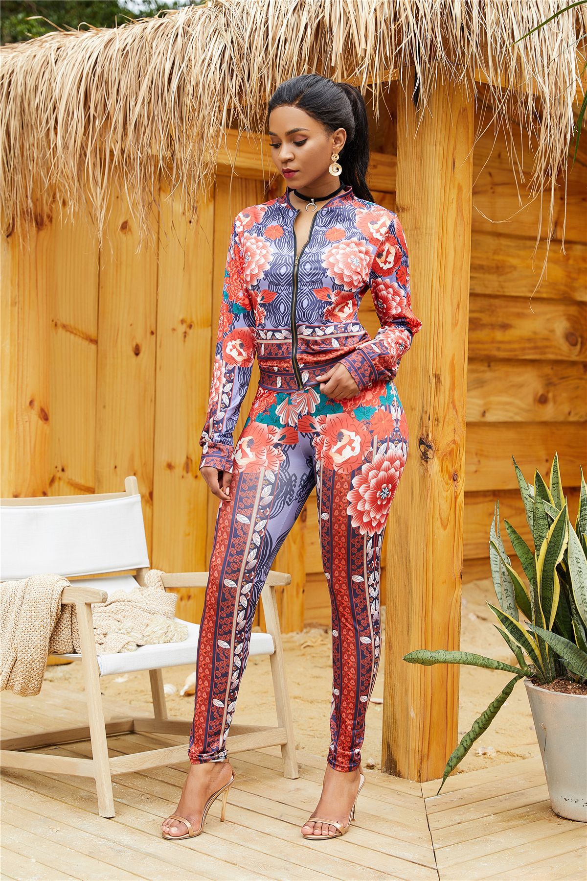  fashion long sleeve sexy two-piece suit NSLM33309