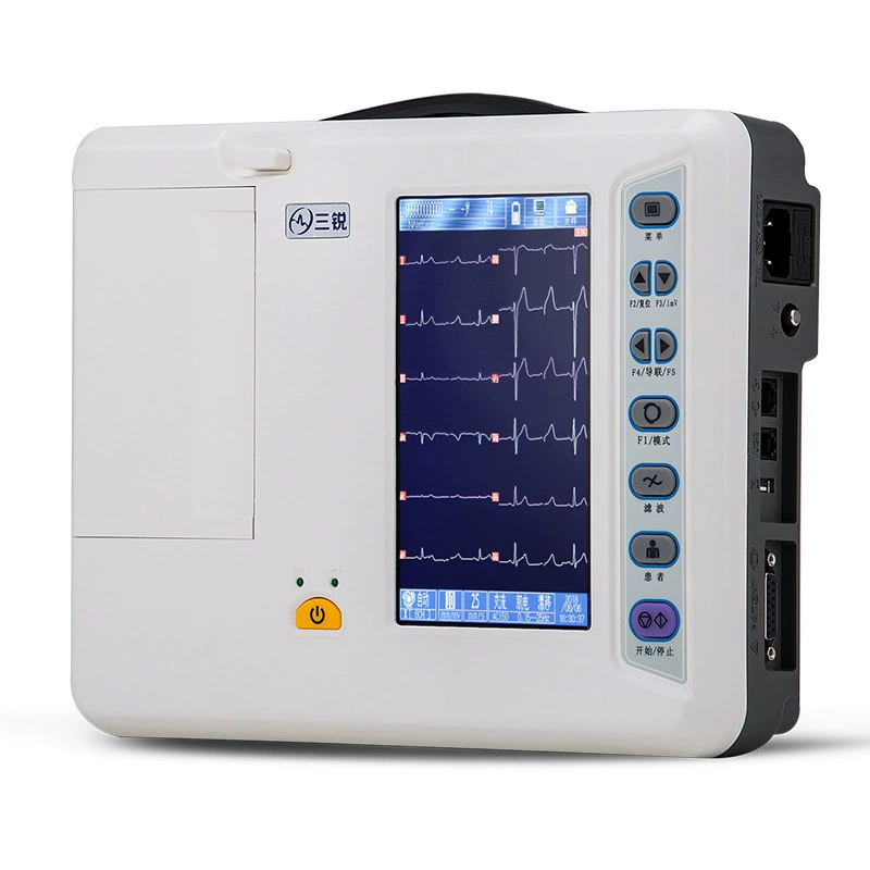 Санрай ECG-3306B Шесть направлений ЭКГ-декодеры Двенадцать дириж различных диагнозов, портативный