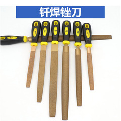 Brazing large plate file semi-circle file diamond file emery jade flat file 6 inches 8-14 inches carbide