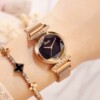 Poetry Gaudi Douyin Purple Women's Women's Watch Milan Magnetic Lazy Chic Quartz Watch Female Female Manufacturer Wholesale