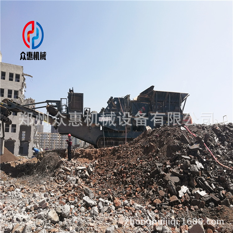 出租移动破碎机 锤式移动嗑石机 轮胎移动破碎机 租售移动破碎机