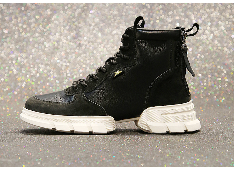 Bottes femme DAFEIOU     en En cuir - Ref 3355346 Image 33