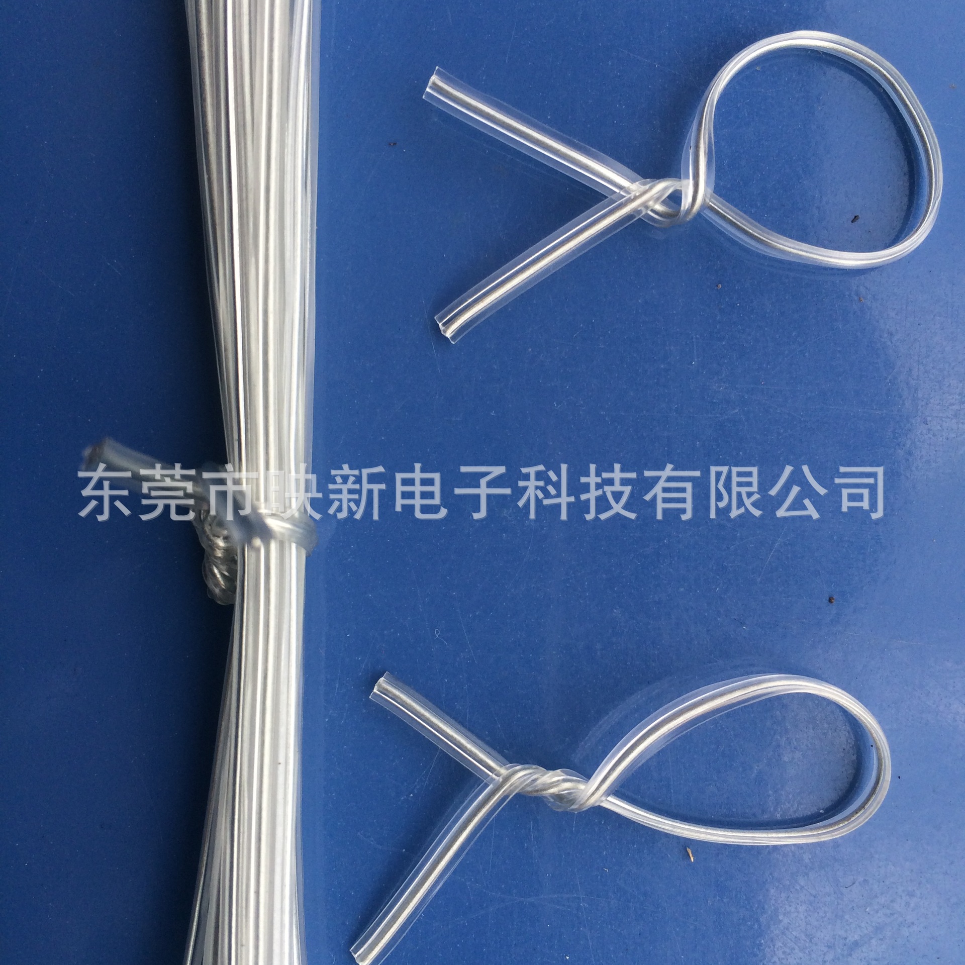 【环保扎线】 电源绑细绑绳铁扎丝玩具扎带 150MM 透明扁形扎线