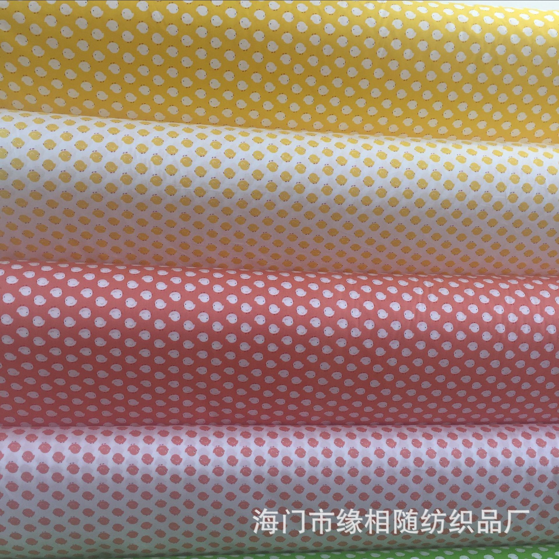 批发纯棉斜纹布料 床品面料 儿童卡通宝宝服饰面料 全棉印花棉布