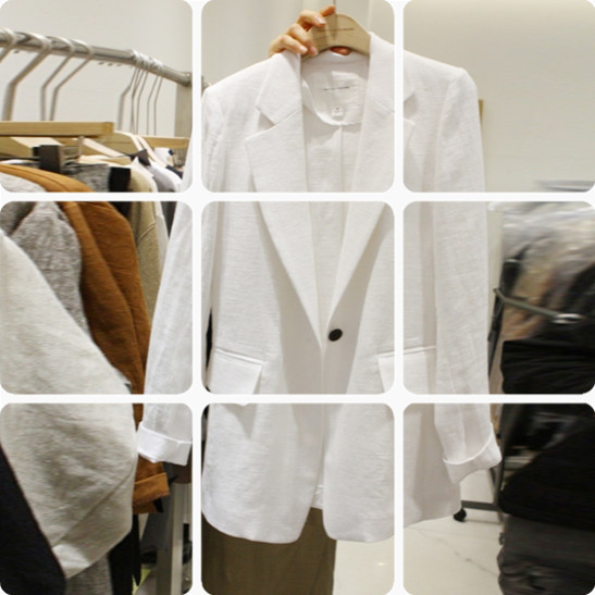 新款韩国西服短款修身显瘦休闲亚麻小西装外套女棉麻薄款|ms