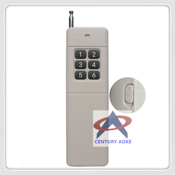 奥柯电子3000米6键遥控器 六路大功率无线发射器 独立数据位