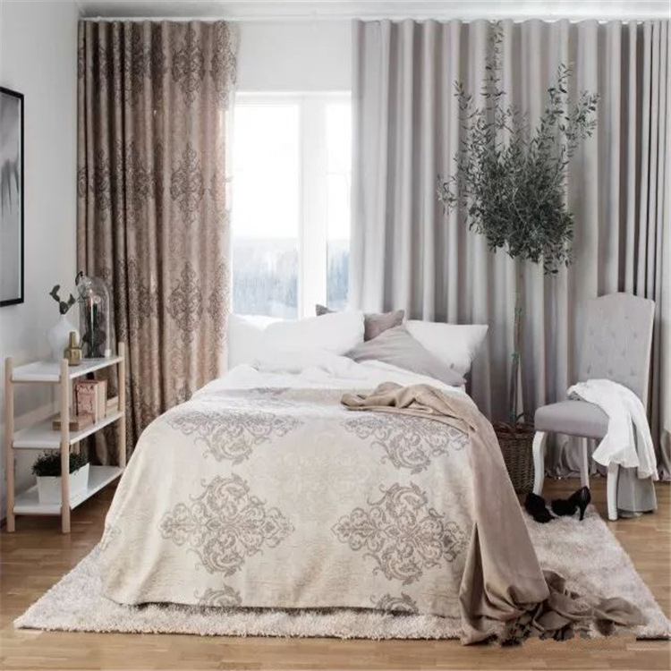Yuhong Manufacturers Wholesale Blackout Imitation Linen Two-color Ruina Fabric Curtain Finished Product, with You Find Life Inspiration