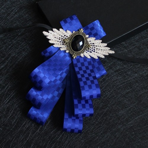 Men's suit collar, formal shirt, multi-layered bow tie for host, opening clothing accessories, bow tie