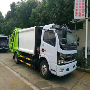 Dongfeng 8 Fang Compressed Marbage Trucker производитель автомобиль 150 лошадиных сил. Двигатель для передачи. 6 коробка передач коробки передач