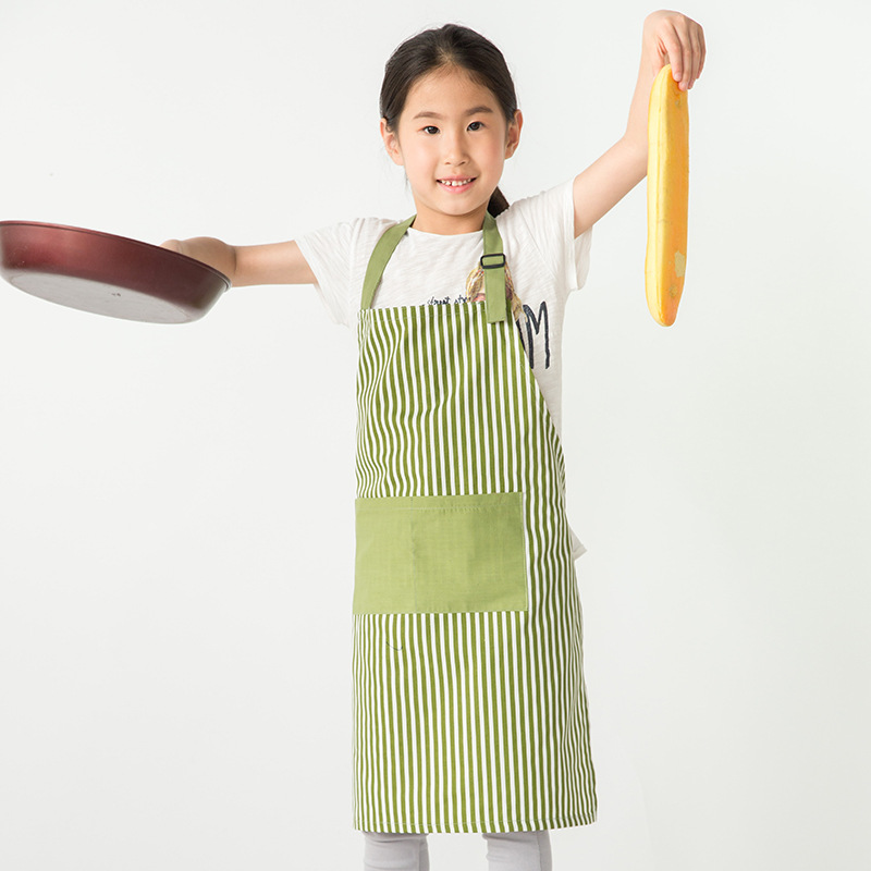 Delantal para niños logotipo personalizado ropa de pintura para niños kindergarten pintura estudio de arte delantal de cerámica hecho a mano