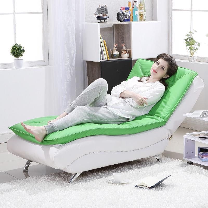 Modern simplicity multi-function leisure time Royal deck chair Single Beanbag Small apartment Beauty couch Fabric art sofa