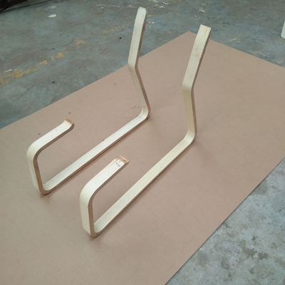 Manufactor machining customized Shaped curved wooden strips Bentwood furniture parts Curved wooden handrail