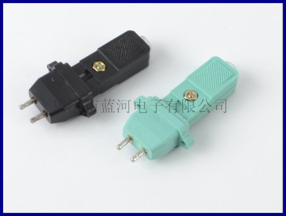 小二线 CZ-20 电动螺丝刀 电源插头 连接器 温控线插座 绿色 黑色
