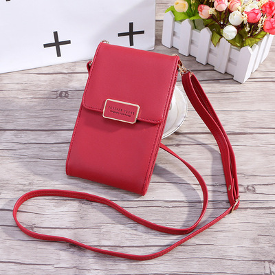 Messenger Mobile phone bag Mid length version 2020 new pattern summer Mini Vertical section The single shoulder bag Korean Edition wallet lady OEM